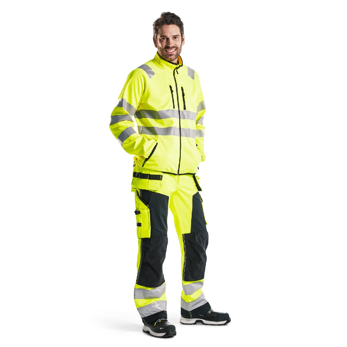 Blaklader Pantalon Artisan Softshell Haute Visibilité fluo - vue 3