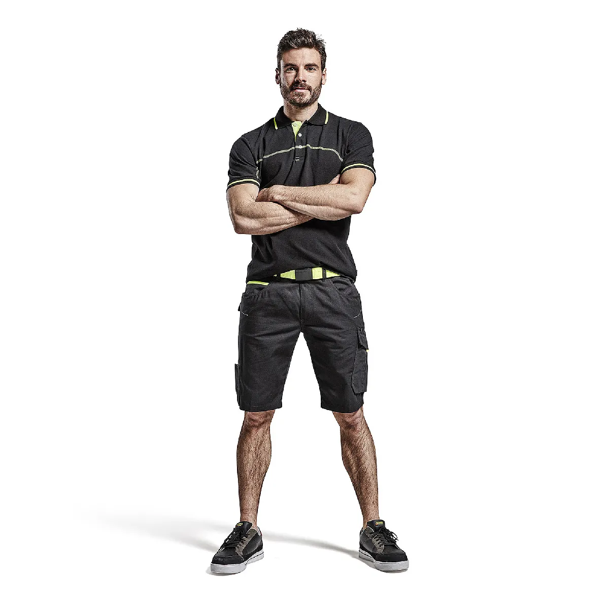Blaklader Short maintenance Jaune fluo