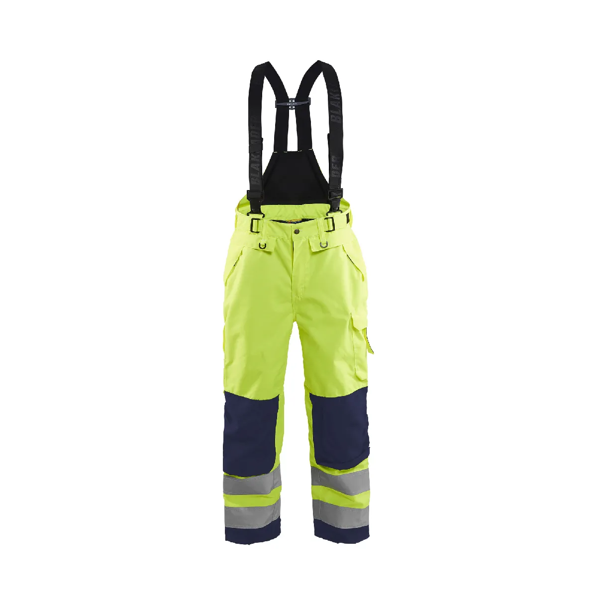 Blaklader Pantalon À Bretelles Hardshell Jaune fluo