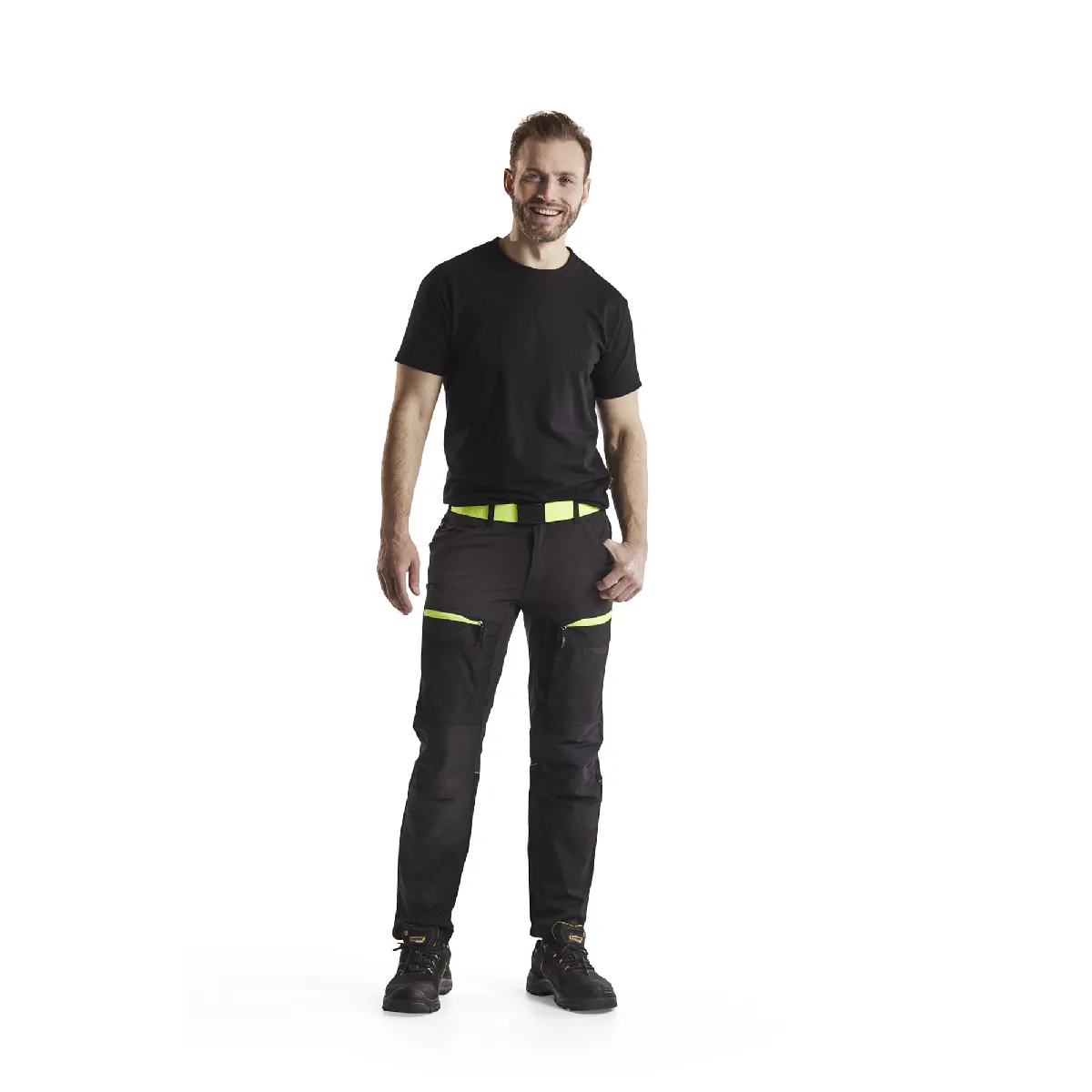 Blaklader Pantalon maintenance Jaune fluo - vue 3