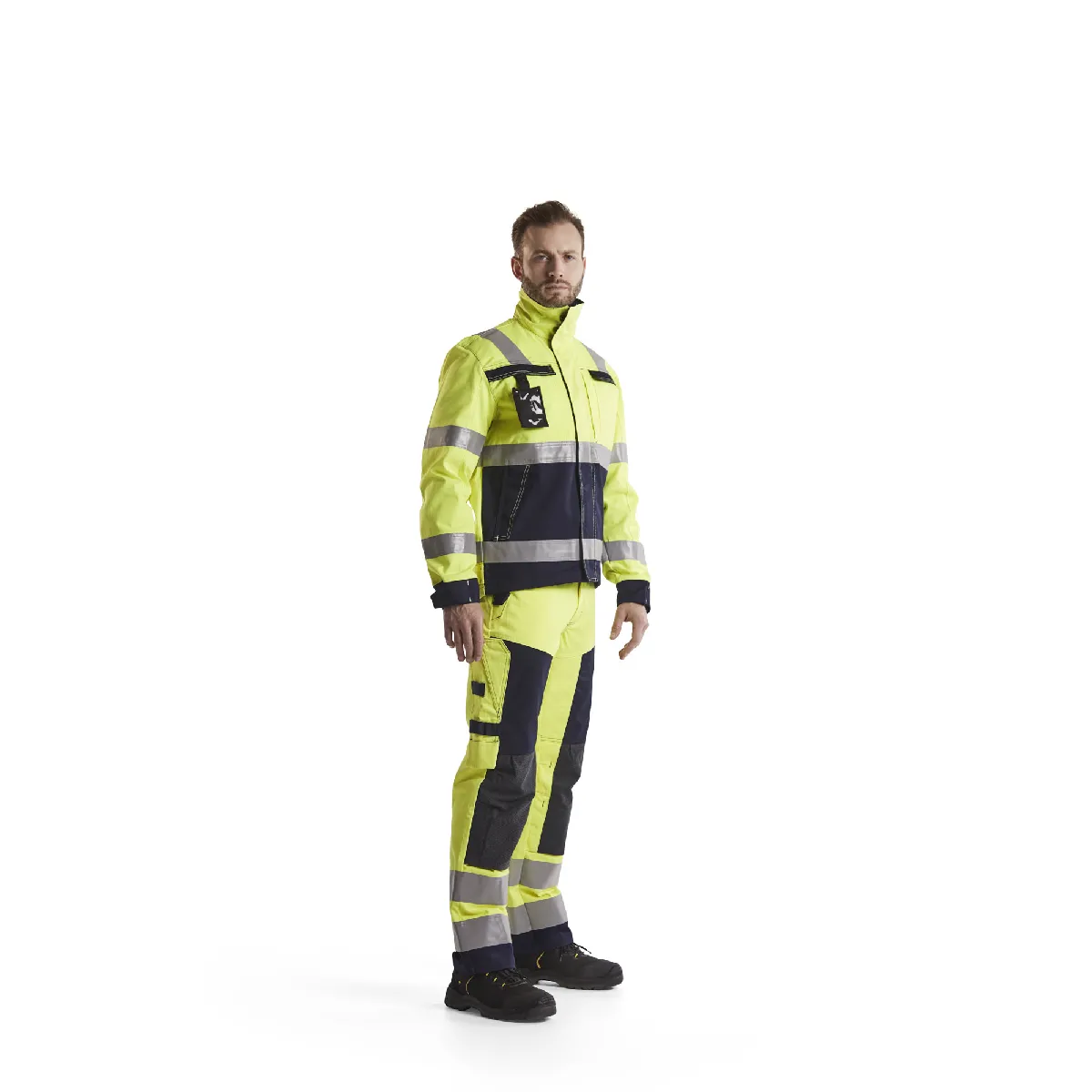 Blaklader Pantalon multinormes 157915143389 Jaune fluo