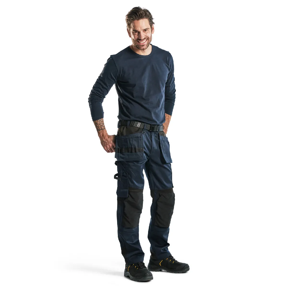 Blaklader Pantalon artisan Marine foncé/Noir