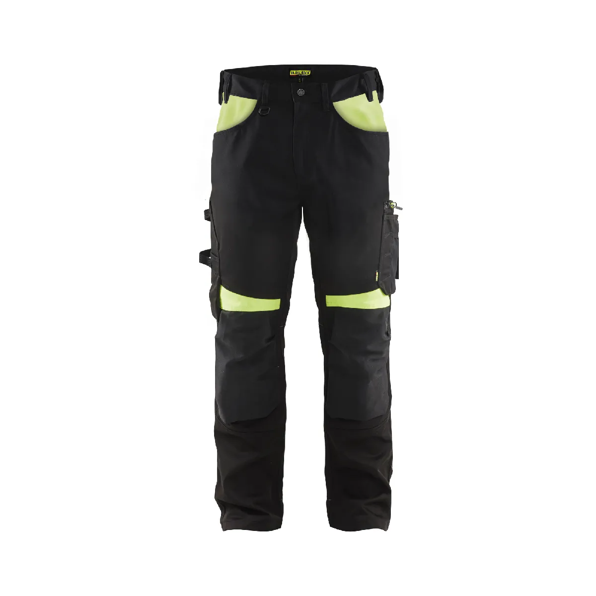 Blaklader Pantalon artisan sans poches flottantes Jaune fluo - vue 2