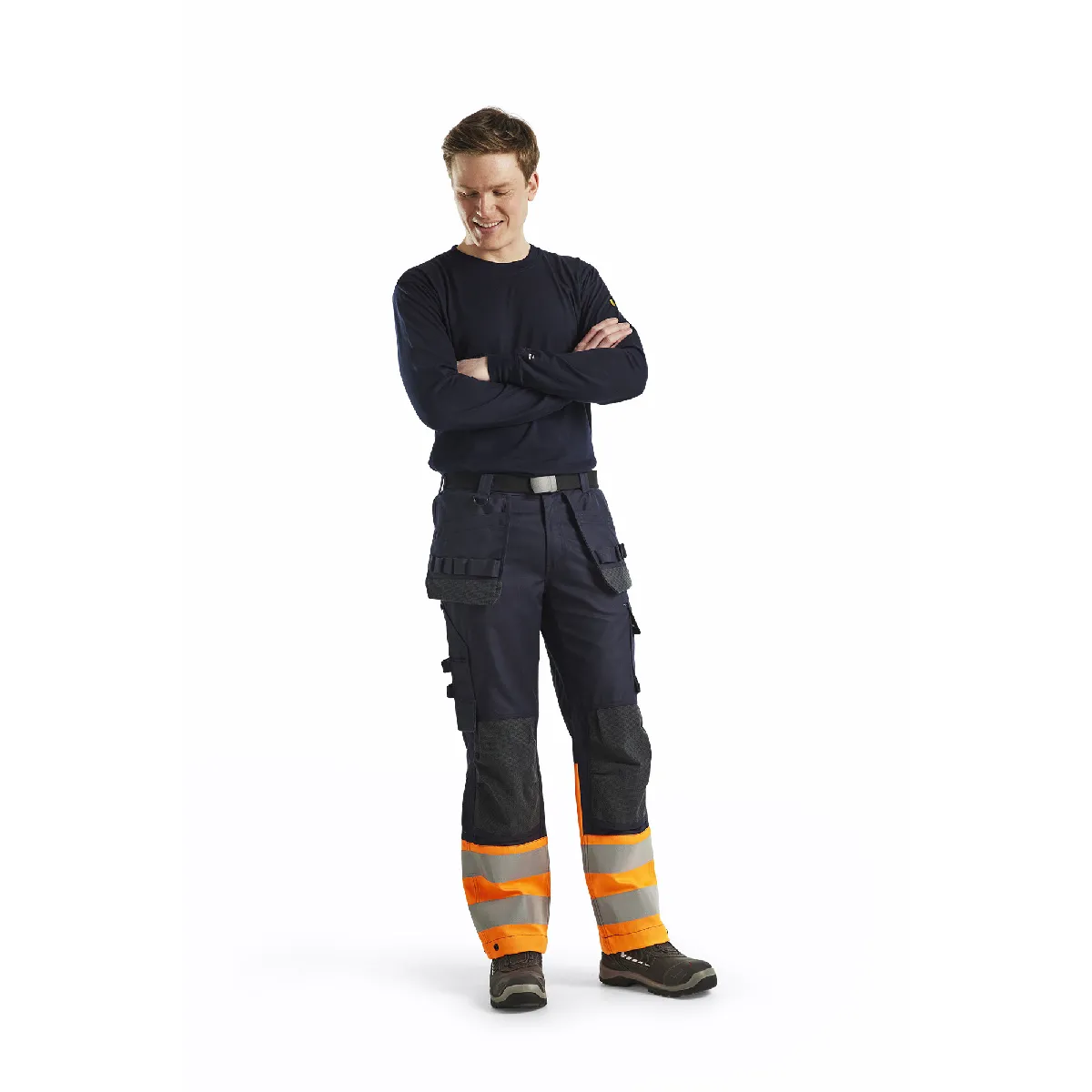 Blaklader Pantalon Multinormes Inhérent - Marine/Orange fluo