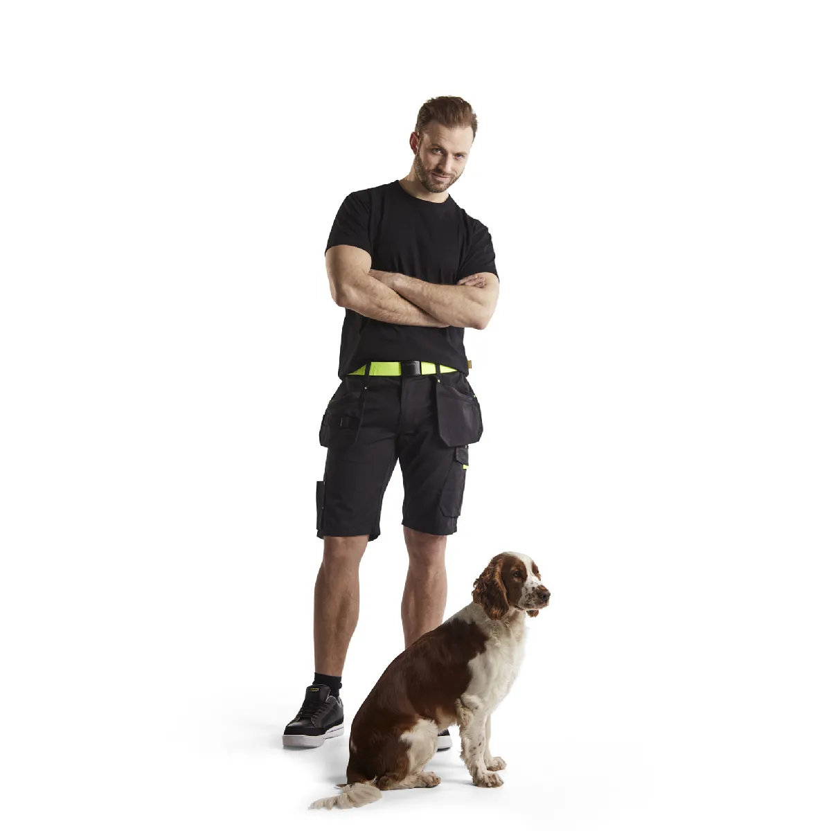 Blaklader Short maintenance Jaune fluo - vue 2