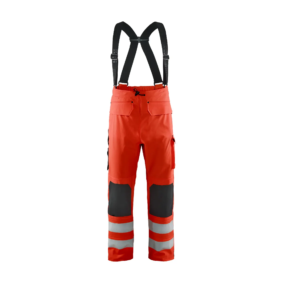 Blaklader Pantalon de pluie HV Niveau 2 130220035500 - Rouge fluo