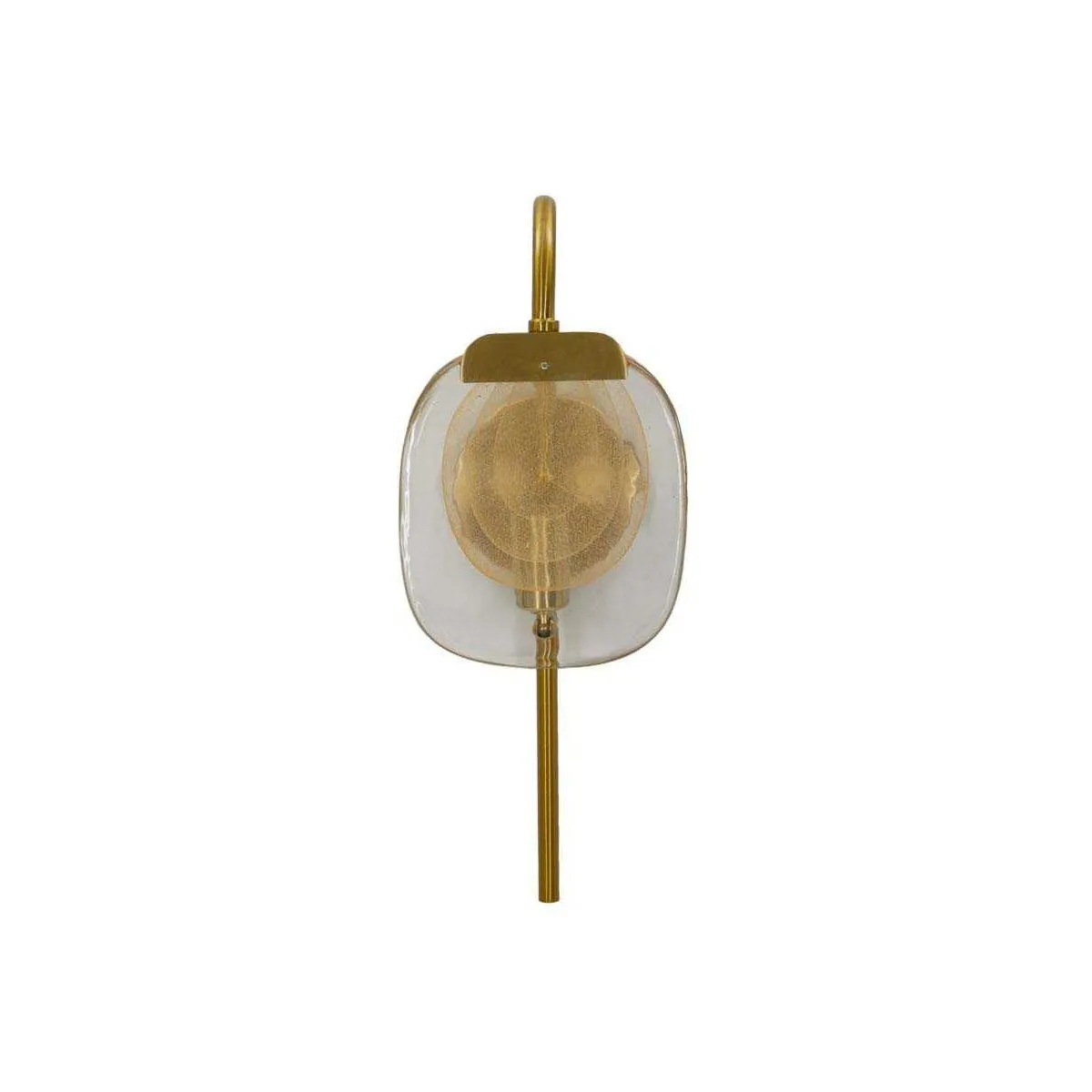 Non Communiqué Or Applique Murale En Verre Et Métal Softy 15 X 14 X 38 Cm - Image 4