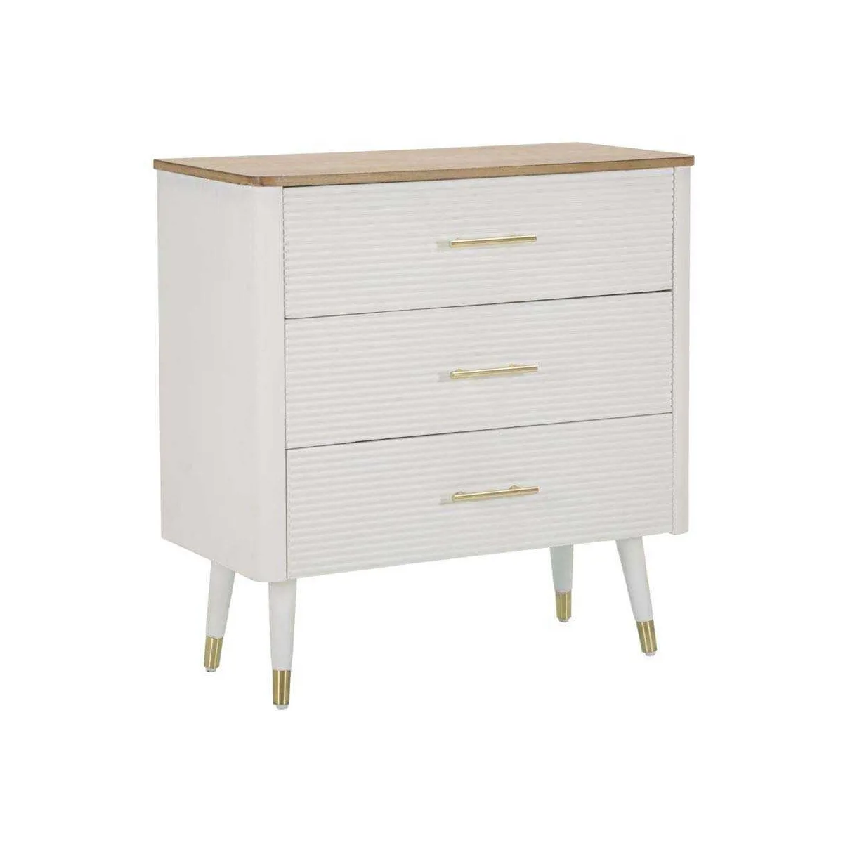 Mauro ferretti Commode 3 tiroirs - Blanc Mauro ferretti Commode 3 tiroirs - Blanc