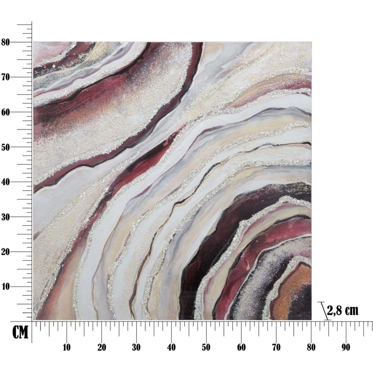 Mauro Ferretti Unisex Multicolore Décoration Murale Peinture Sur Toile - Image 4