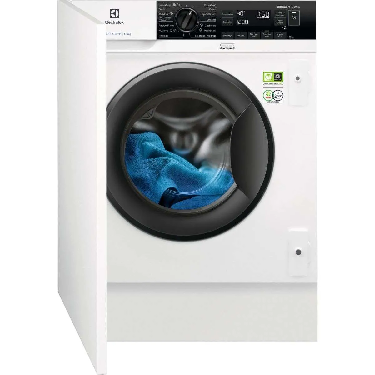 Lave linge hublot encastrable EW8F3814BI - vue 3