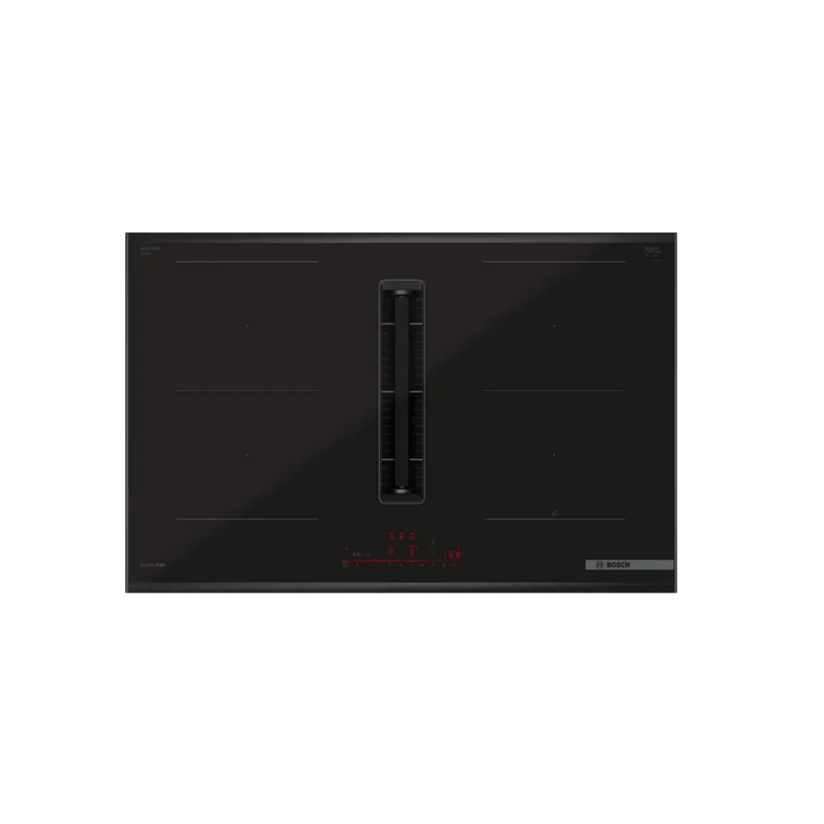 Table de cuisson induction aspirante 80cm 4 feux PVQ890H26E Série 4 BOSCH - vue 2