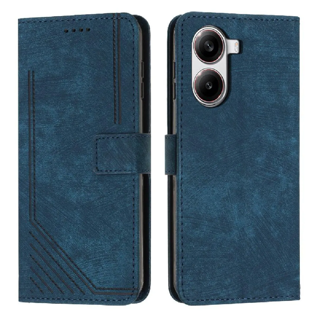 Générique Bleu Coque Portefeuille Xiaomi Poco X7 Pro 5G