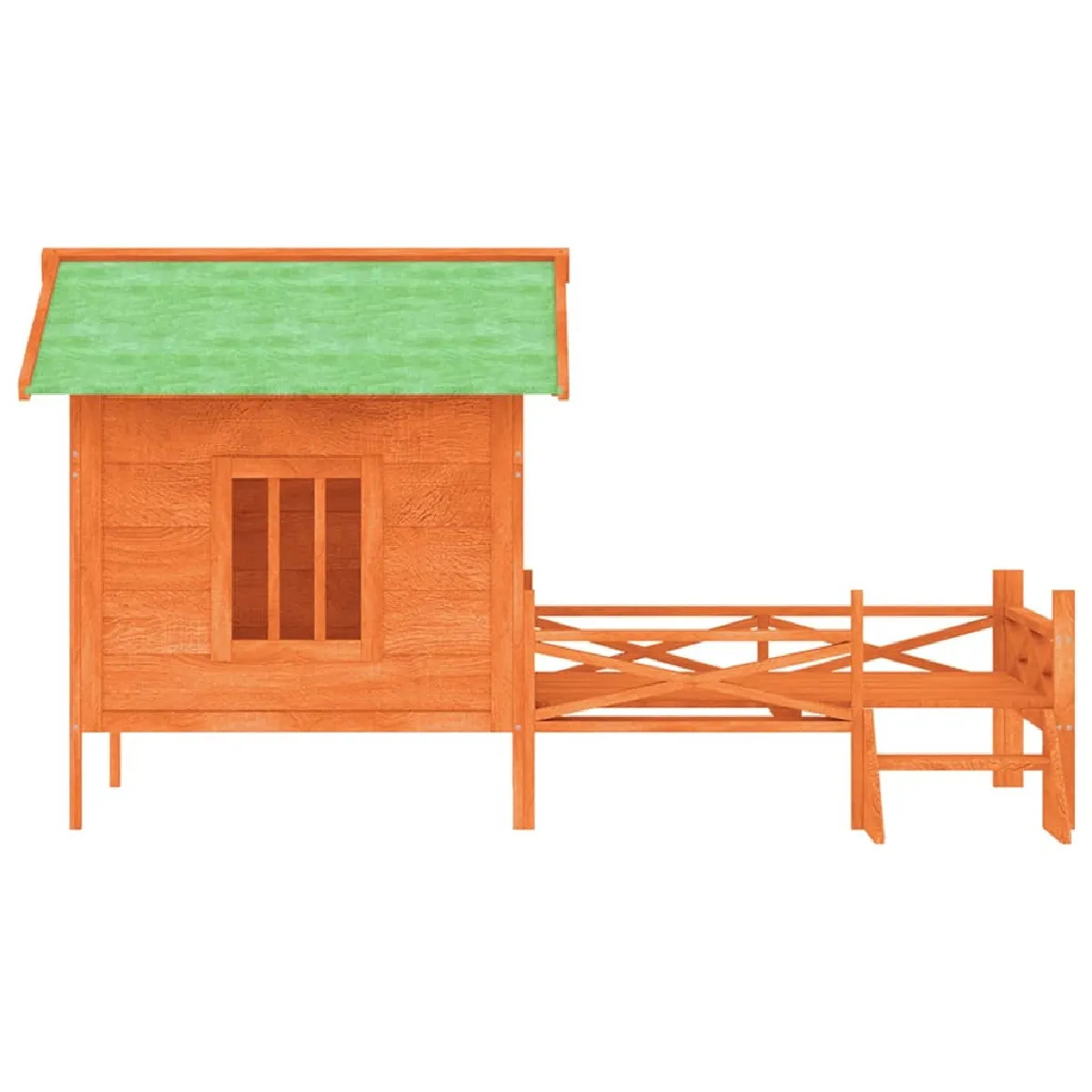 Meilleurs prix pour Chenil cage enclos pac animaux 159 x 120 x 88,5 cm bois de pin solide marron 02_0041719