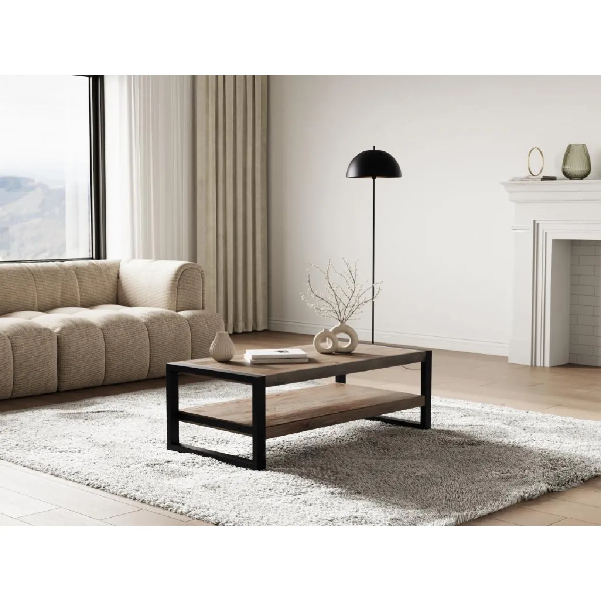 Meilleurs prix pour Table Basse HARLEM II - Bois et Métal