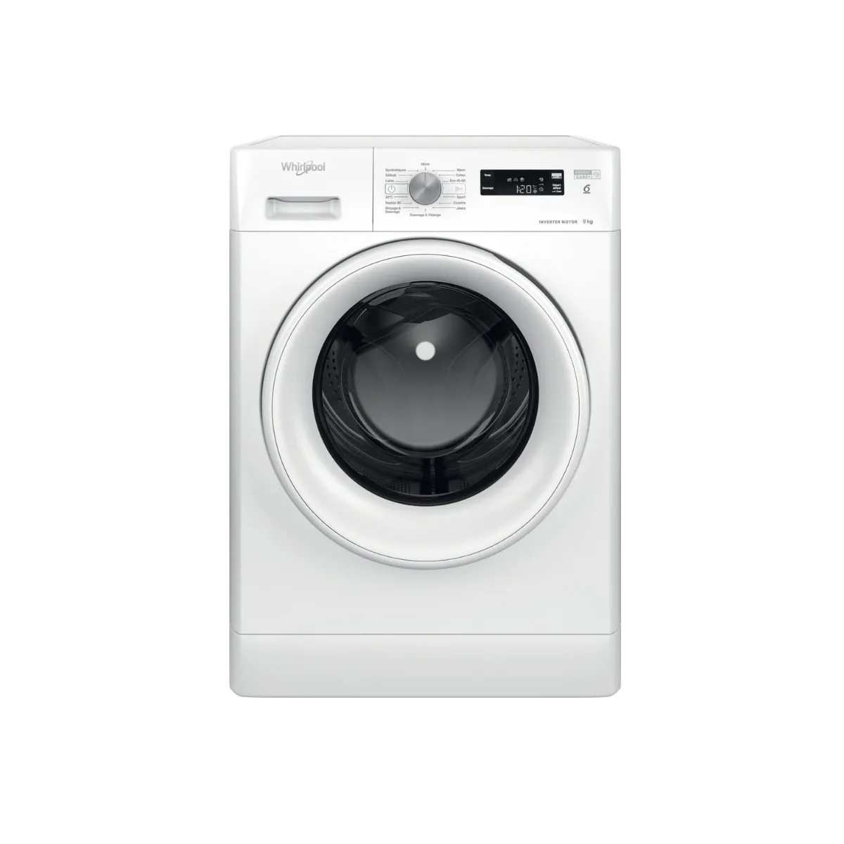 WHIRLPOOL Lave linge frontal 60 cm 9 kg 1200 trmn FFSP9269WFR - vue 4
