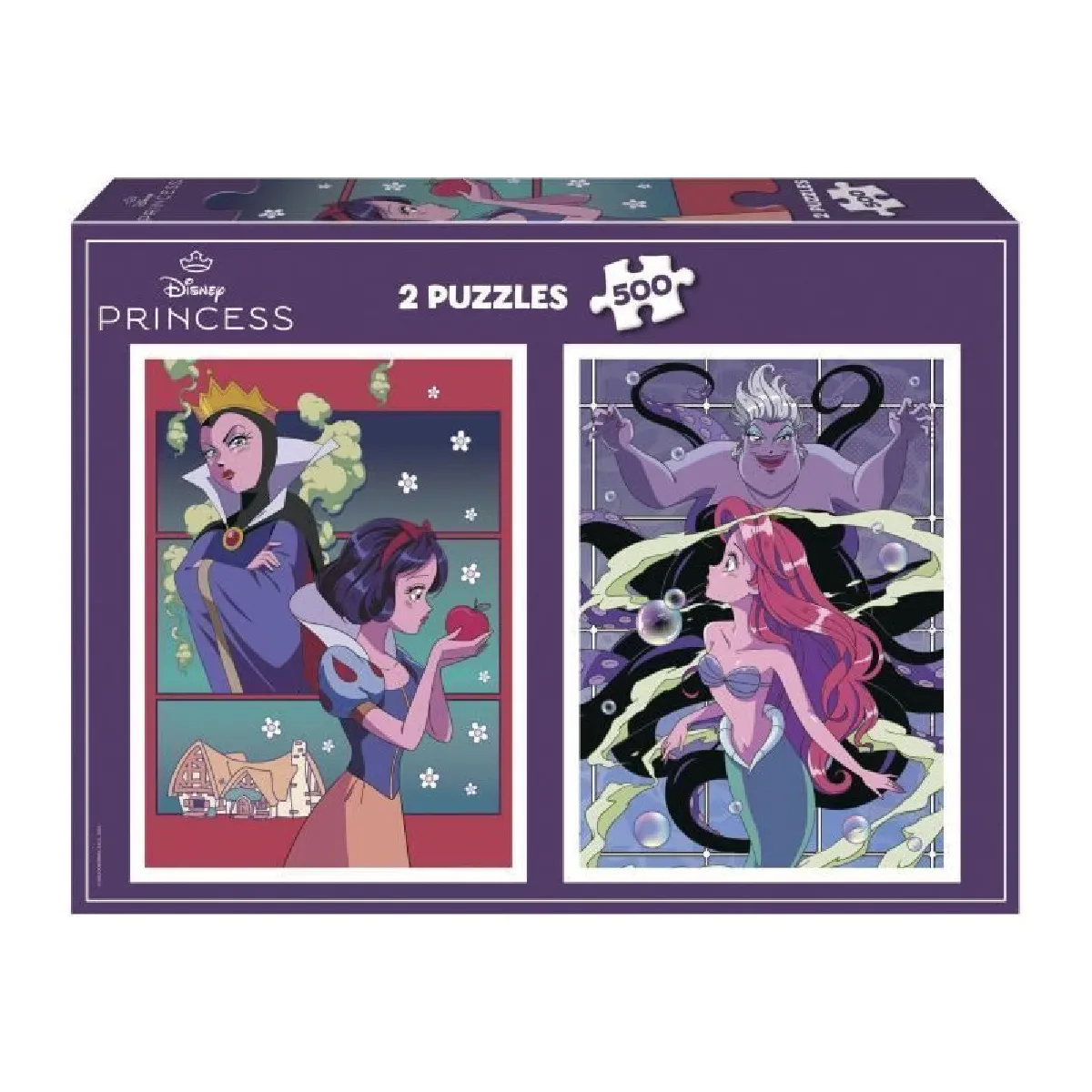 Educa Borras Educa Puzzle Disney Méchants Et Princesses 2 X 500 Pièces