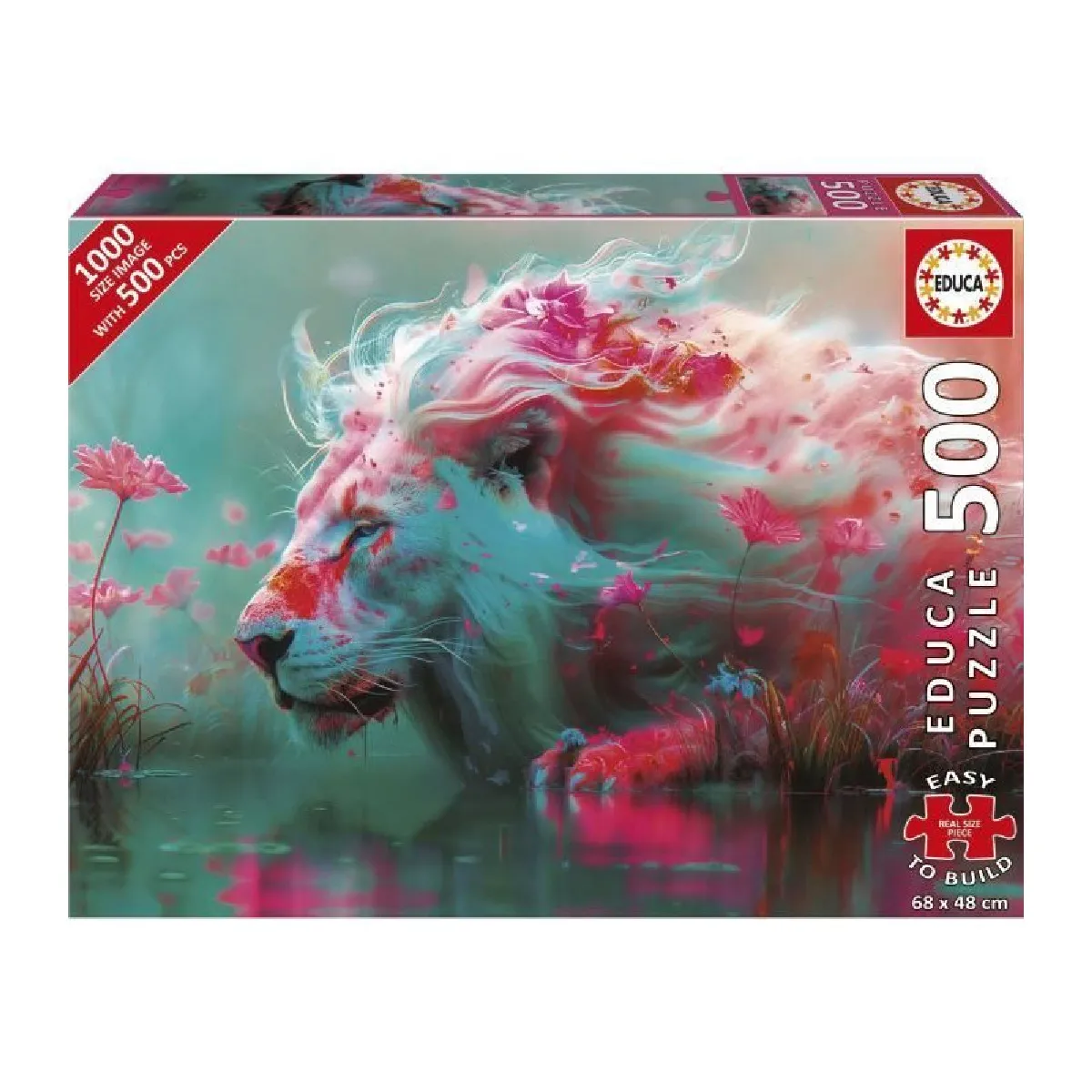 Educa Borras Rouge Educa Puzzle 500 Pièces Le Roi Des Fleurs