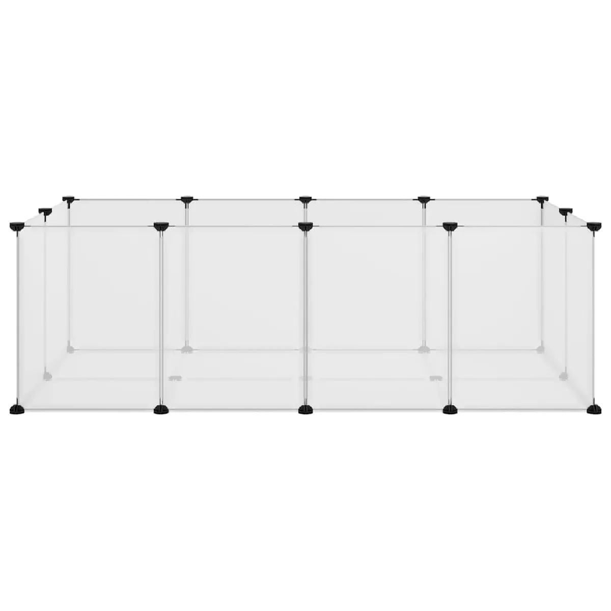 Meilleurs prix pour Cage pour petits animaux transparent 144 x 74 x 46,5 cm PP et acier Transparent 02_0041653