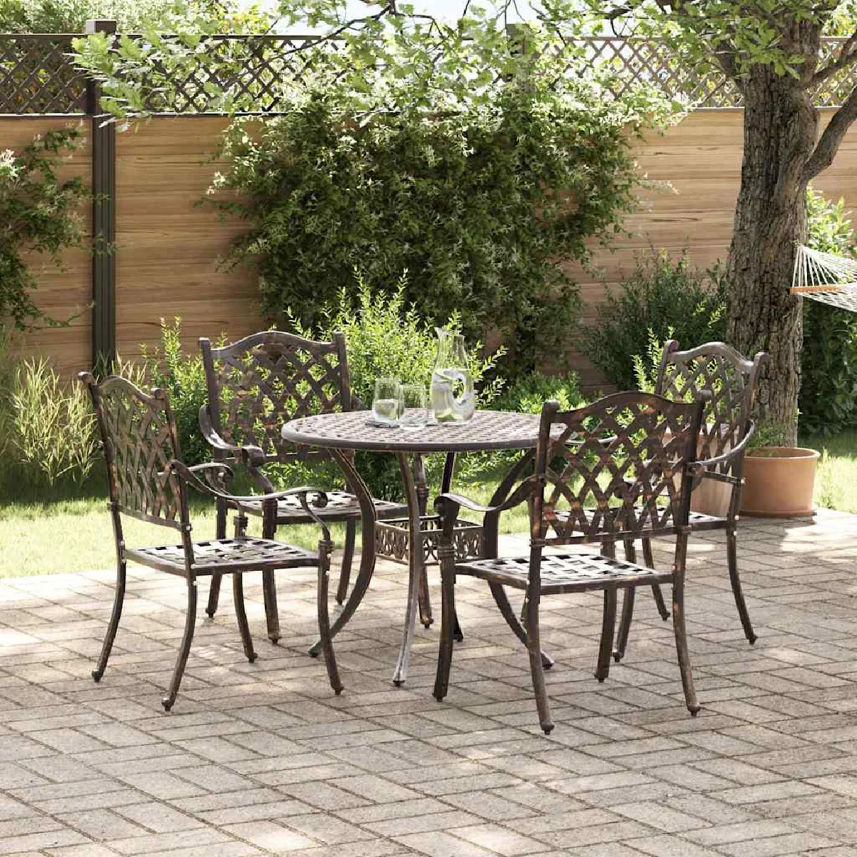 vidaXL Ensemble de Salle à Manger de Jardin - vue 2