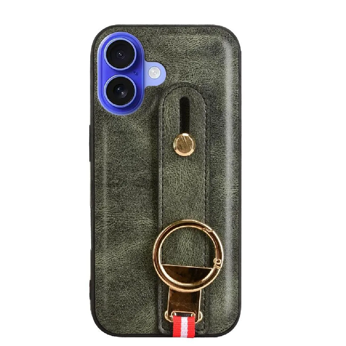 Générique Vert Étui À Béquille Avec Sangle Iphone 16