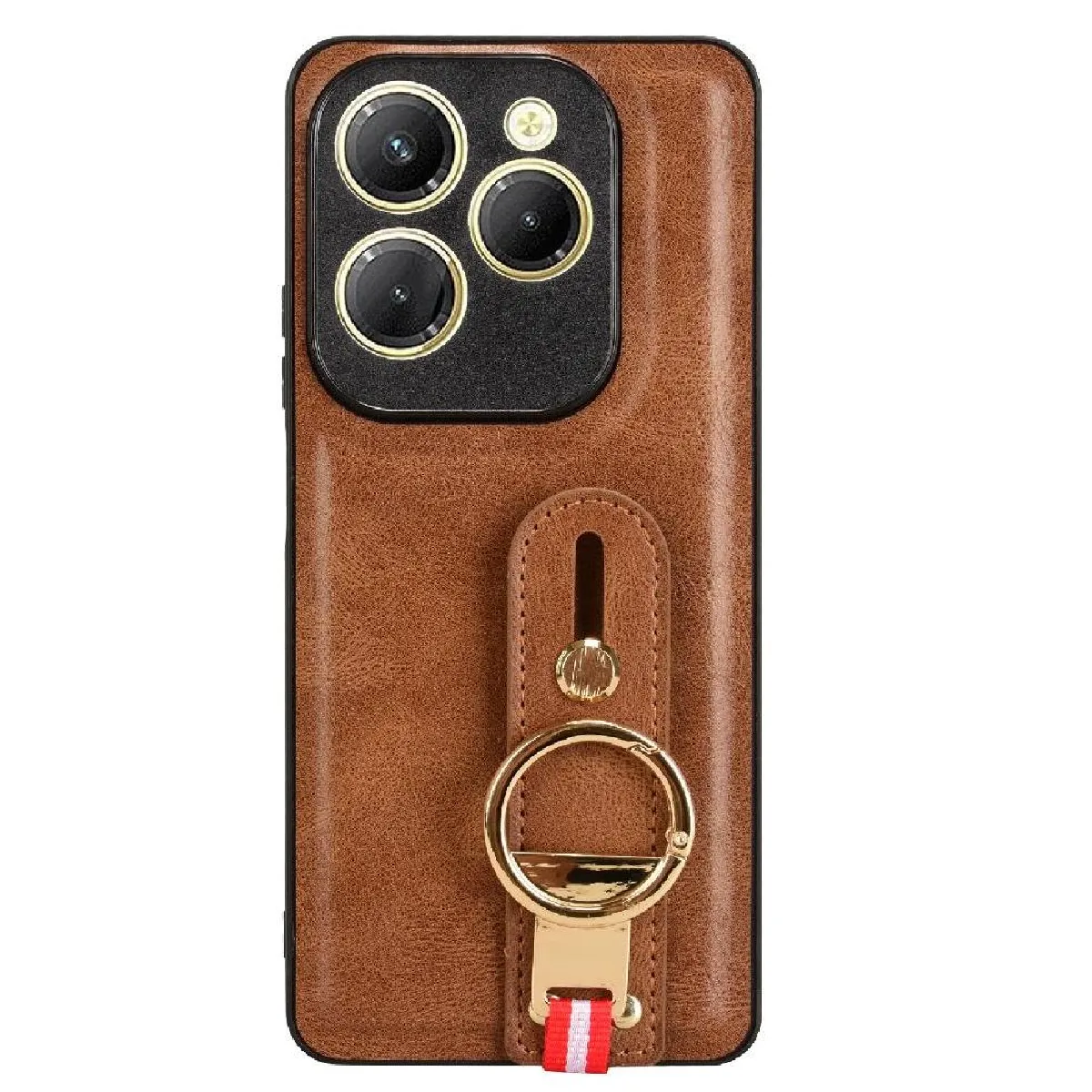 Générique Marron Foxdock Infinix Hot 40 Pro Étui