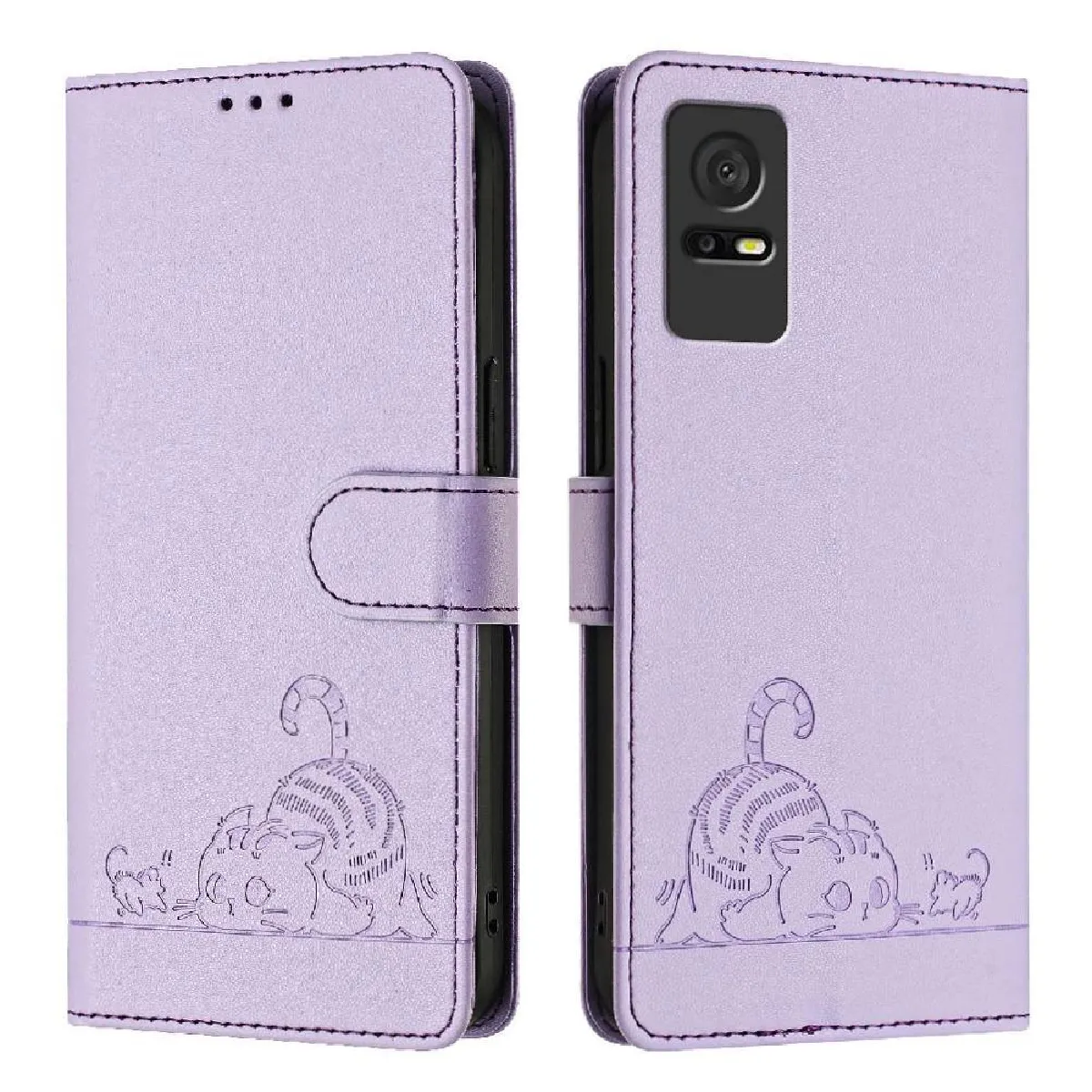Générique Violet Étui Pour Tcl 405/406/408