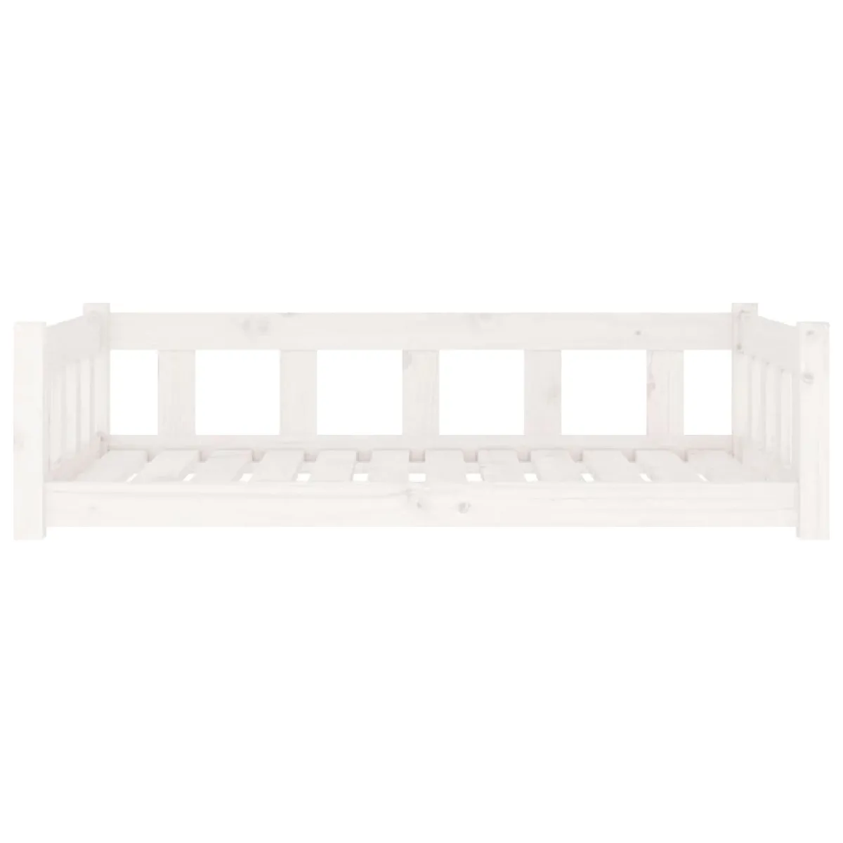 Comparer les prix de Lit pour chien panier canapé confortable 105,5 x 75,5 x 28 cm bois de pin solide blanc 02_0042631