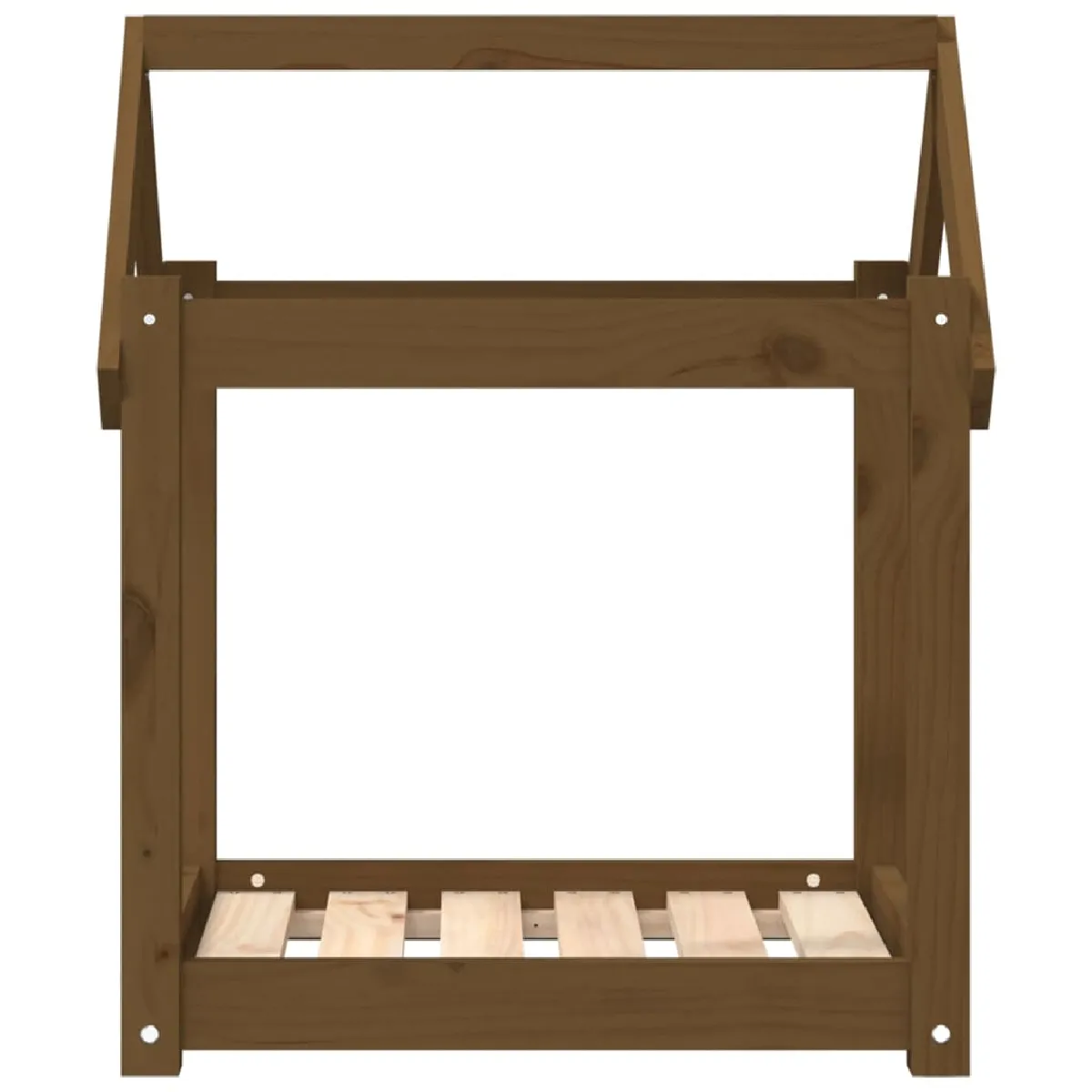 Comparer les prix de Lit pour chien panier canapé confortable 61 x 50 x 70 cm bois de pin solide marron 02_0042737