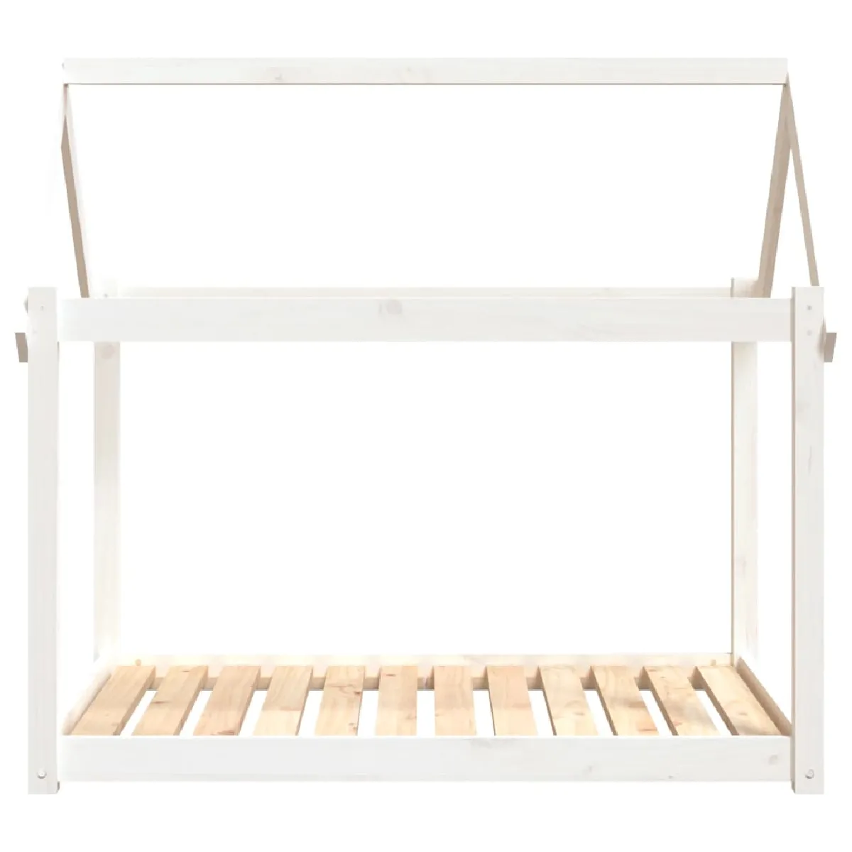 Meilleurs prix pour Lit pour chien panier canapé confortable 111 x 80 x 100 cm bois de pin solide blanc 02_0042655