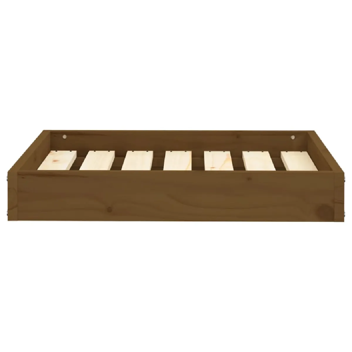 Comparer les prix de Lit pour chien panier canapé confortable 61,5 x 49 x 9 cm bois de pin solide marron 02_0042745