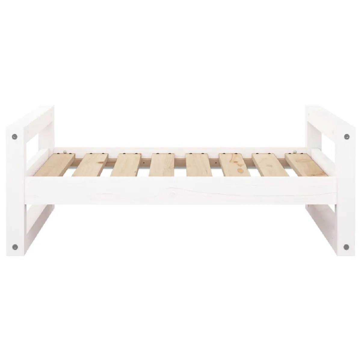 Meilleurs prix pour Lit pour chien panier canapé confortable 75,5 x 55,5 x 28 cm bois de pin solide blanc 02_0042927