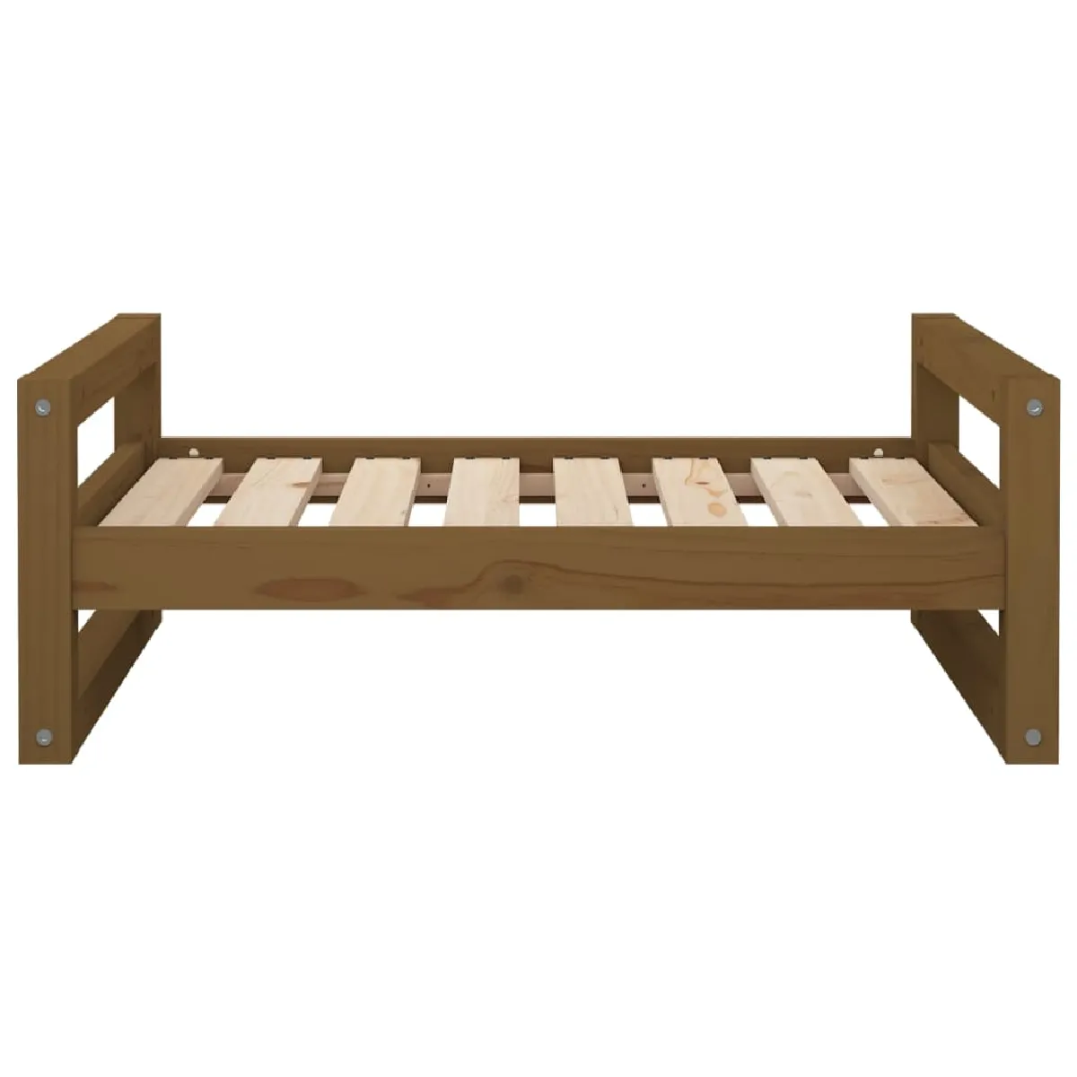 Comparer les prix de Lit pour chien panier canapé confortable 75,5 x 55,5 x 28 cm bois de pin solide marron 02_0042930