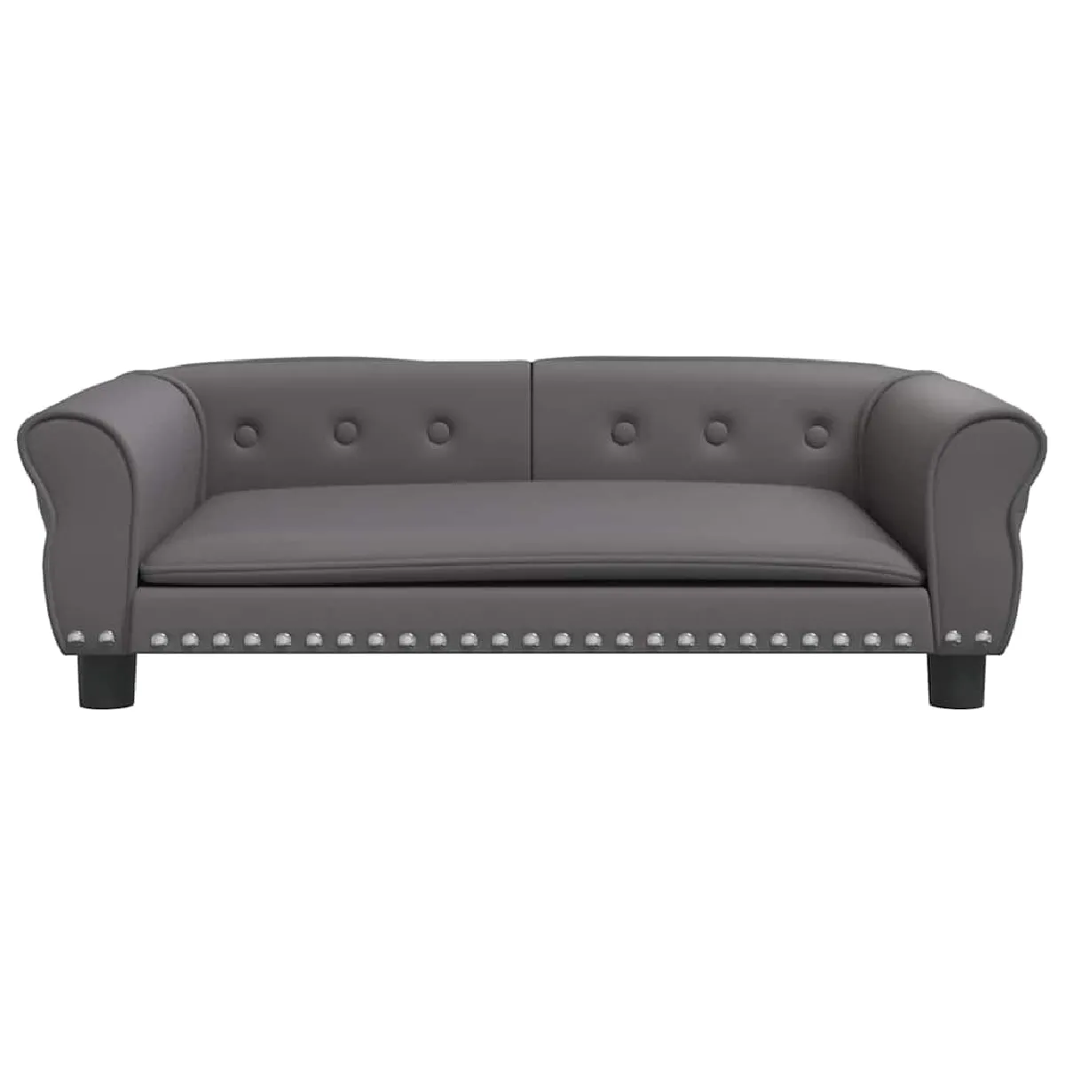 Meilleurs prix pour Lit pour chien panier canapé confortable 95 x 55 x 30 cm similicuir gris 02_0043012