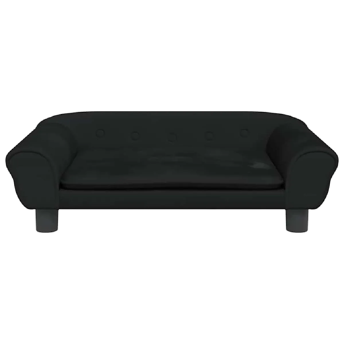 Meilleurs prix pour Lit pour chien panier canapé confortable 70 x 48 x 22 cm velours noir 02_0042886