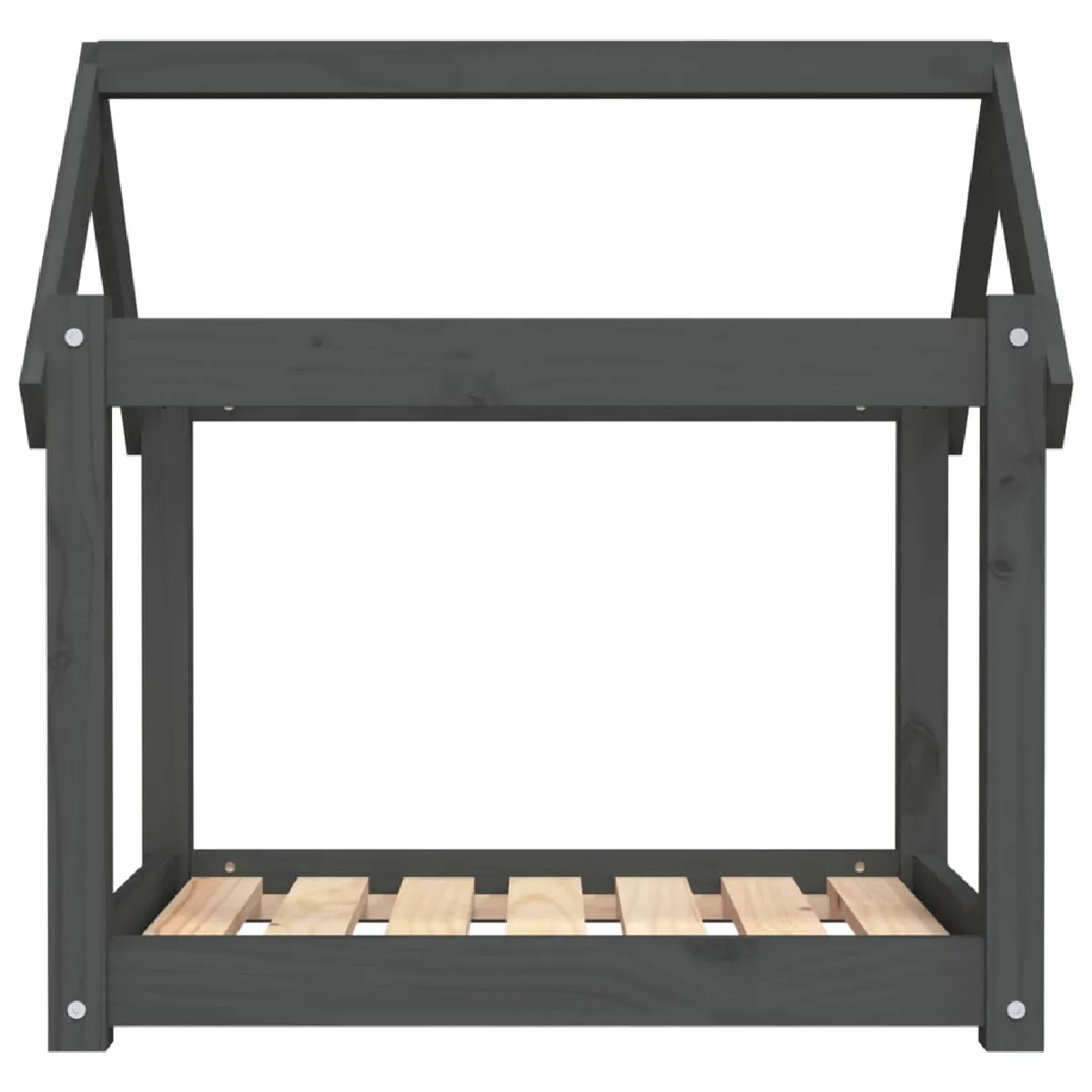 Meilleurs prix pour Lit pour chien panier canapé confortable 71 x 55 x 70 cm bois de pin solide gris 02_0042912