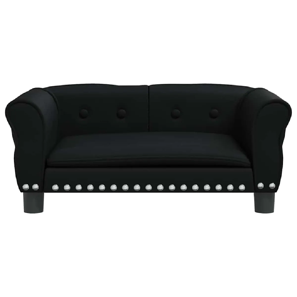 Comparer les prix de Lit pour chien panier canapé confortable 70 x 45 x 30 cm similicuir noir 02_0042830