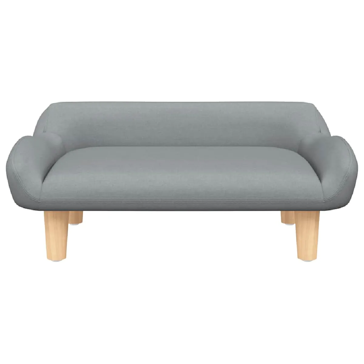 Comparer les prix de Lit pour chien panier canapé confortable clair 70 x 40 x 24 cm tissu gris 02_0043100