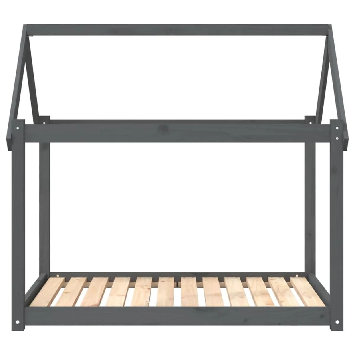 Meilleurs prix pour Lit pour chien panier canapé confortable 111 x 80 x 100 cm bois de pin solide gris 02_0042656