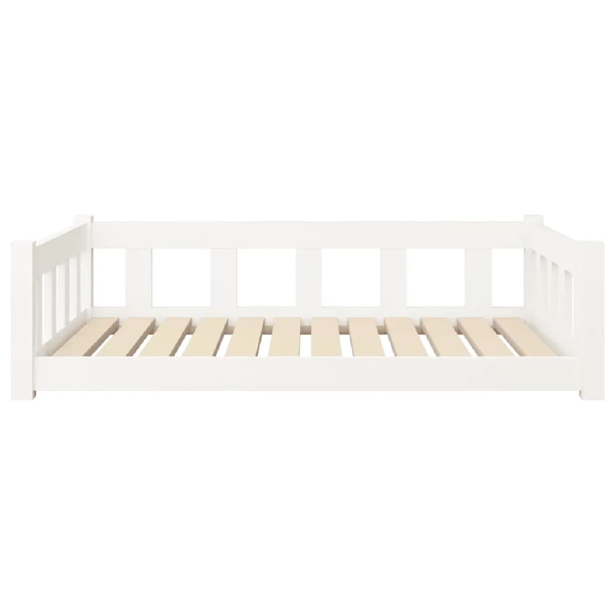 Meilleurs prix pour Lit pour chien panier canapé confortable 105,5 x 75,5 x 28 cm bois de pin solide blanc 02_0042630