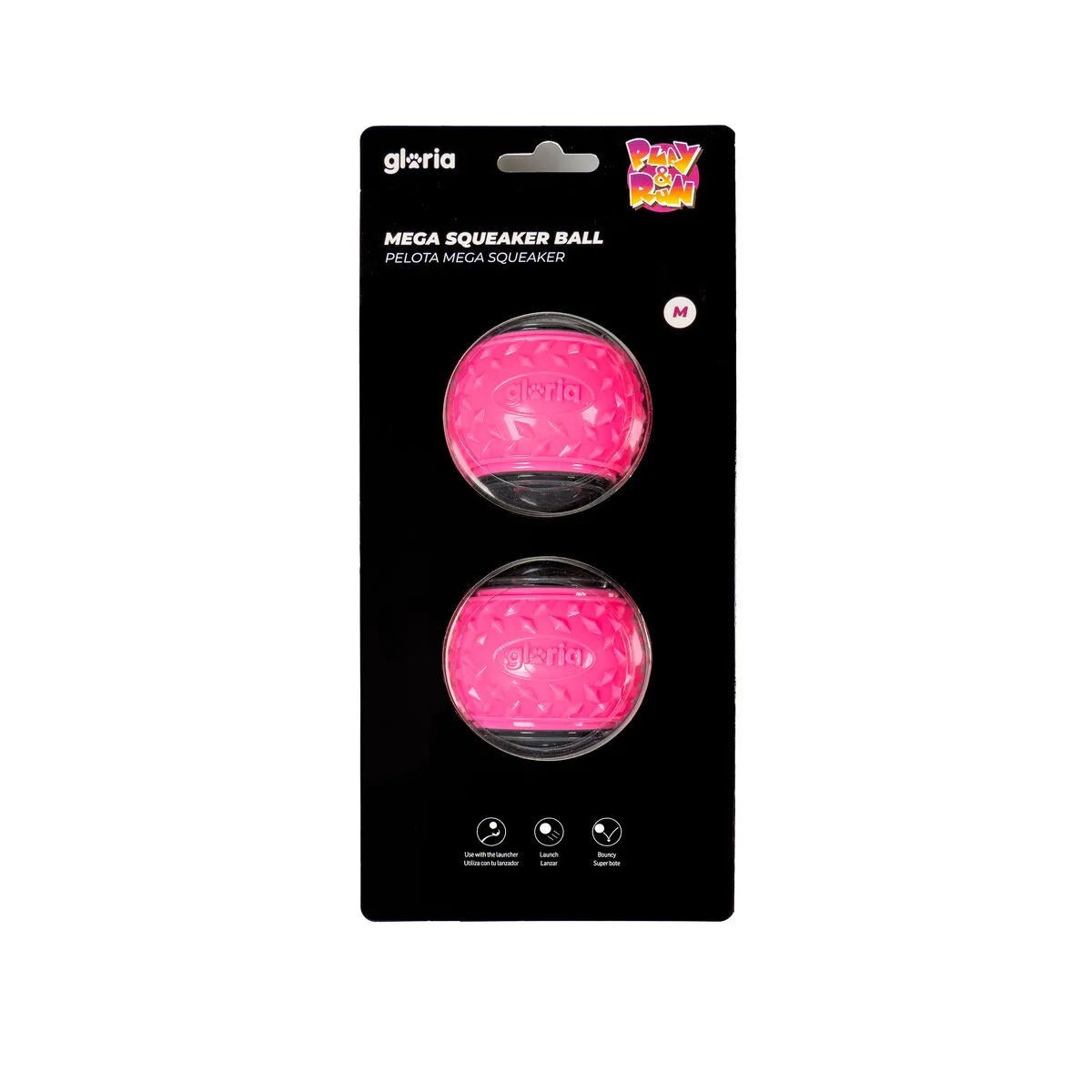 Comparer les prix de Boule pour animaux de compagnie Gloria PLAY AND RUN Rose TPR M 6,35 cm 2 Unités