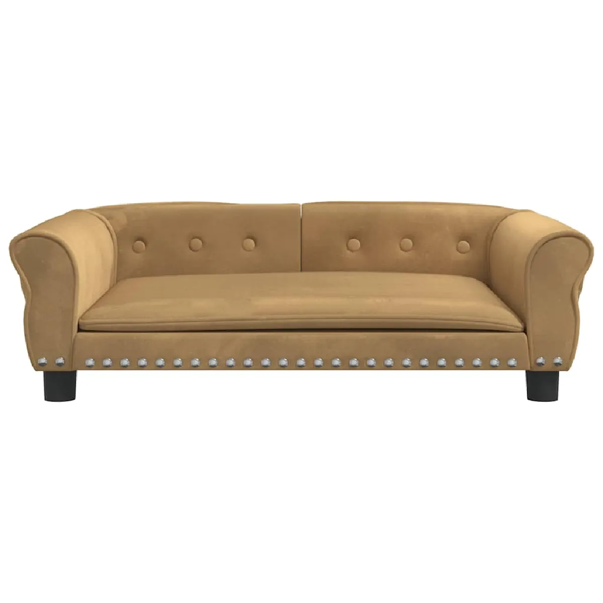 Meilleurs prix pour Lit pour chien panier canapé confortable 95 x 55 x 30 cm velours marron 02_0043021