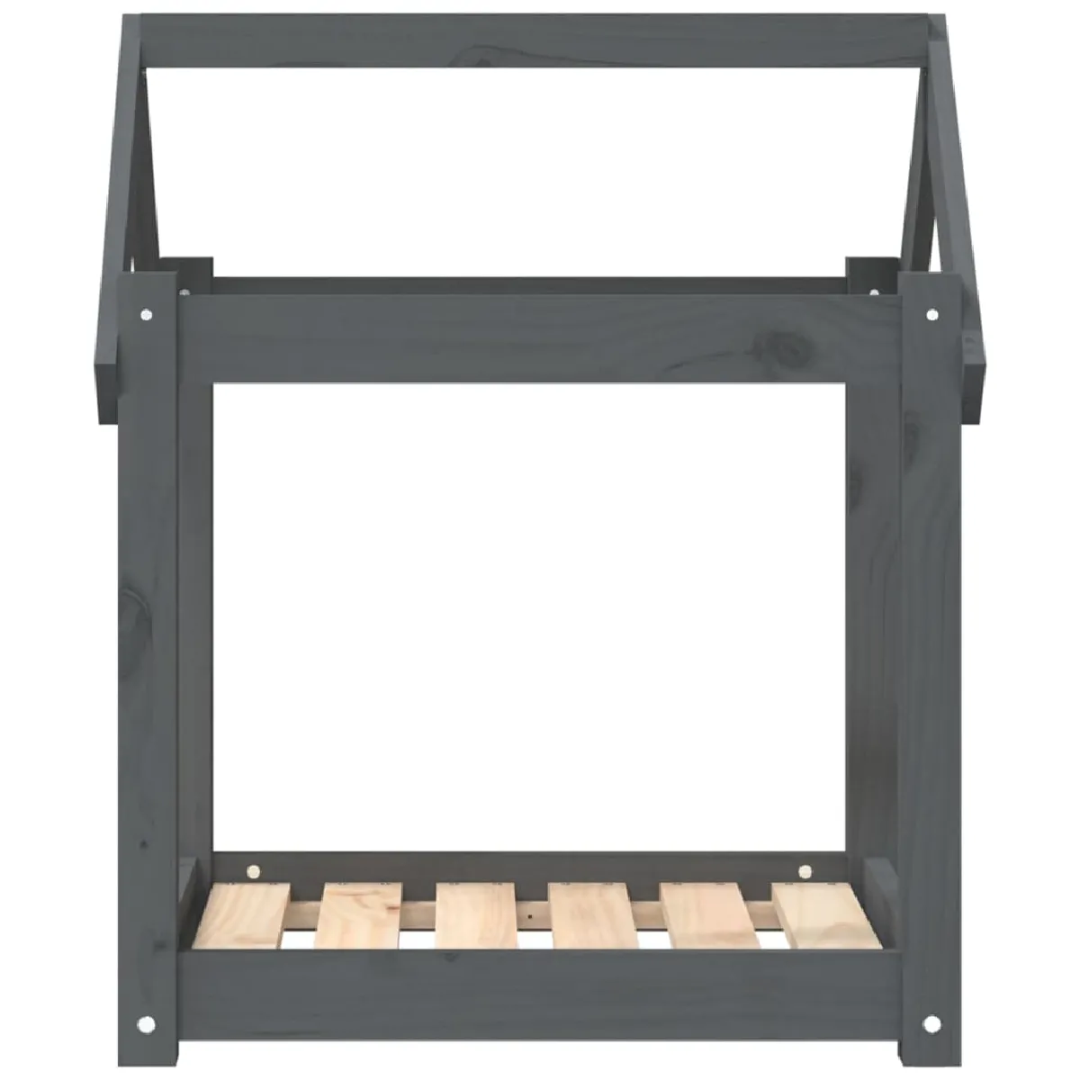 Meilleurs prix pour Lit pour chien panier canapé confortable 61 x 50 x 70 cm bois de pin solide gris 02_0042736