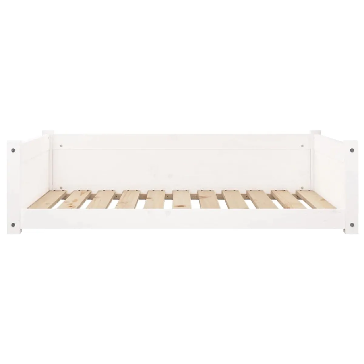Comparer les prix de Lit pour chien panier canapé confortable 95,5 x 65,5 x 28 cm bois de pin solide blanc 02_0043032