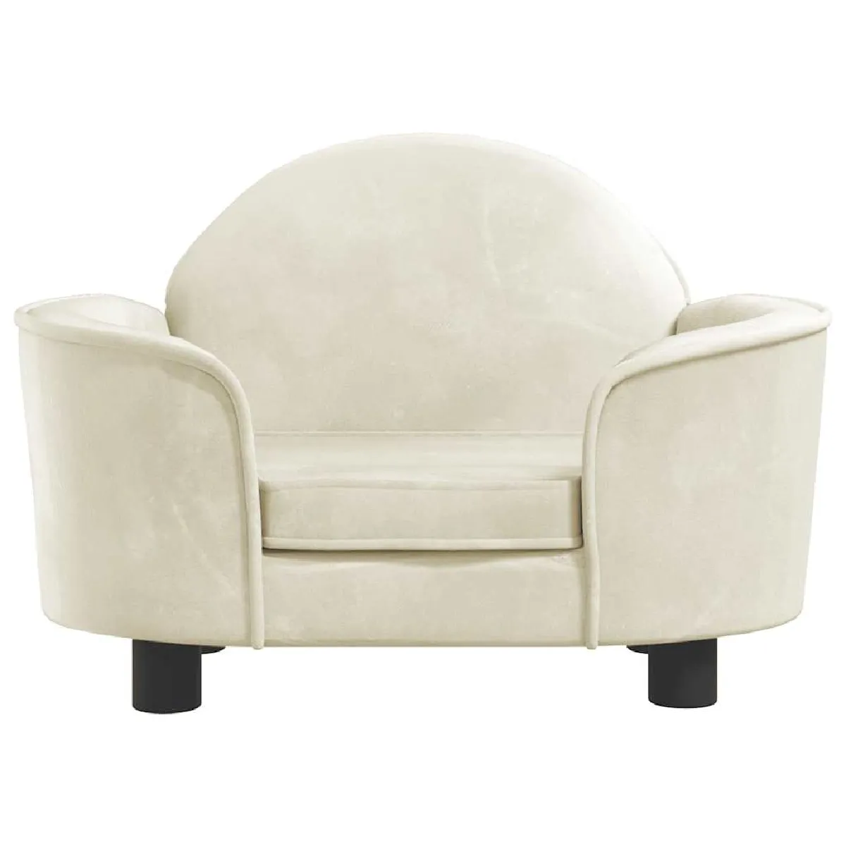 Comparer les prix de Lit pour chien panier canapé confortable 66 x 40 x 45 cm velours crème 02_0042779