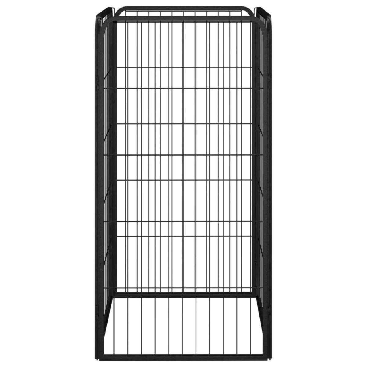 Comparer les prix de Parc pour chien 4 panneaux 50 x 100cm acier enduit de poudre noir 02_0043638