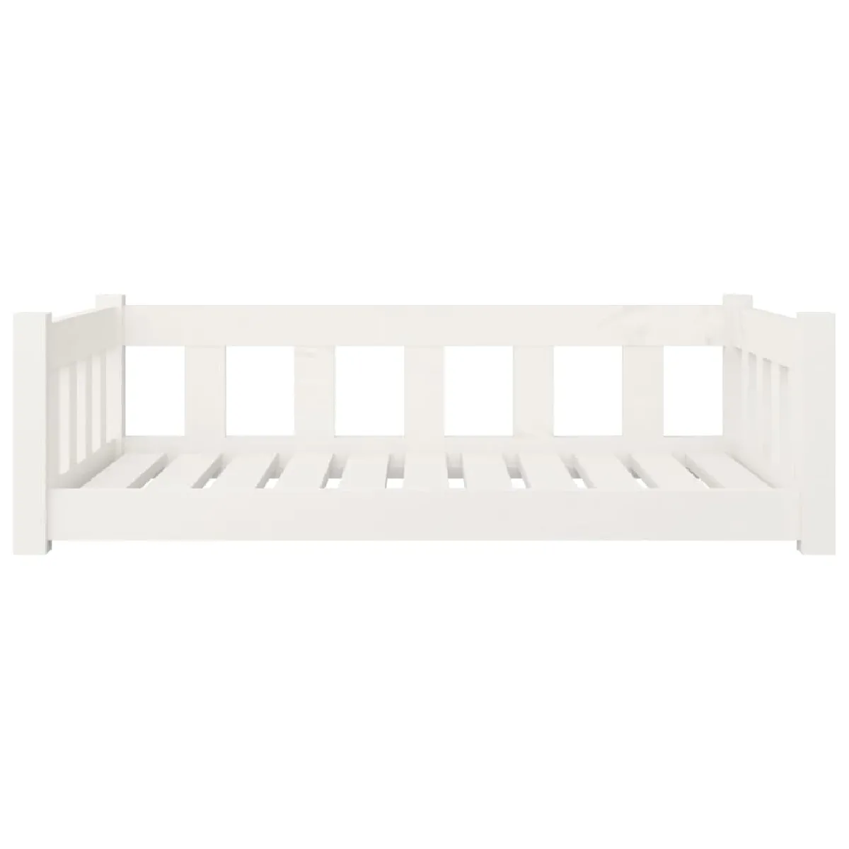 Meilleurs prix pour Lit pour chien panier canapé confortable 95,5 x 65,5 x 28 cm bois de pin solide blanc 02_0043034