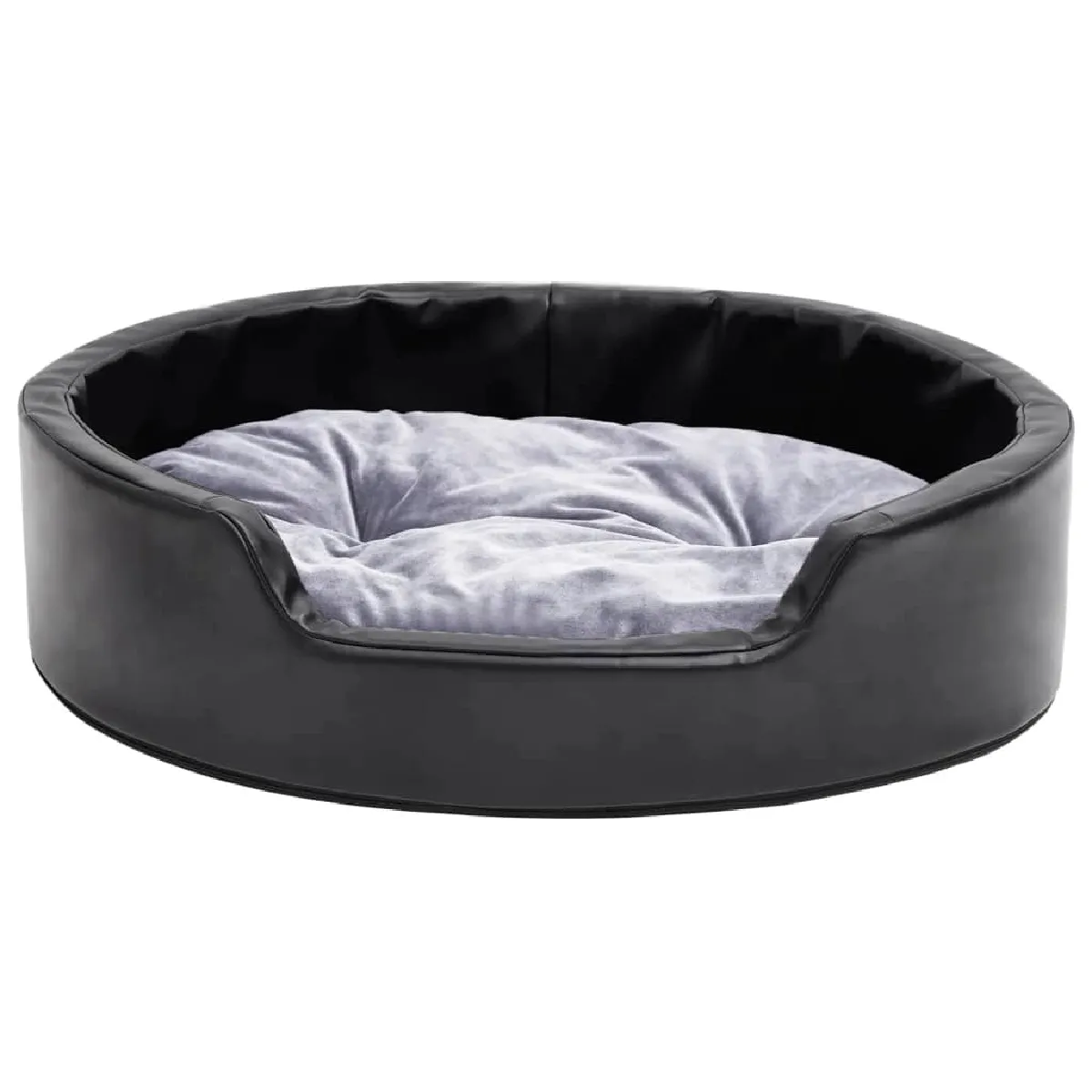 Meilleurs prix pour Lit pour chiens et 69 x 59 x 19 cm Peluche et similicuir noir 02_0043225