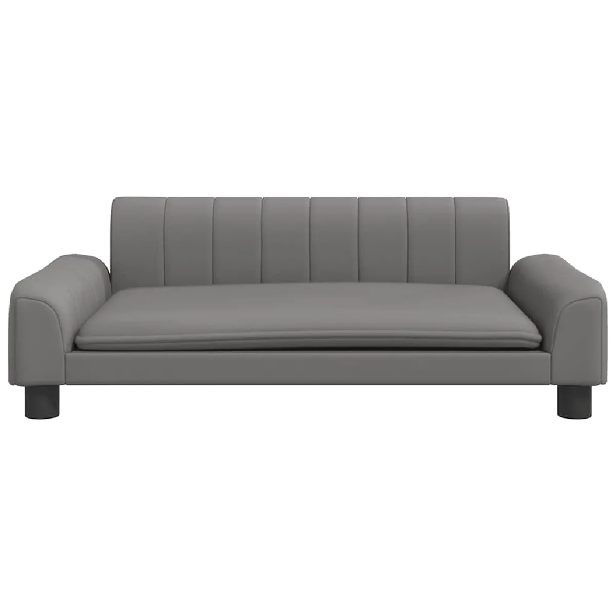 Meilleurs prix pour Lit pour chien panier canapé confortable 90 x 53 x 30 cm similicuir gris 02_0042976