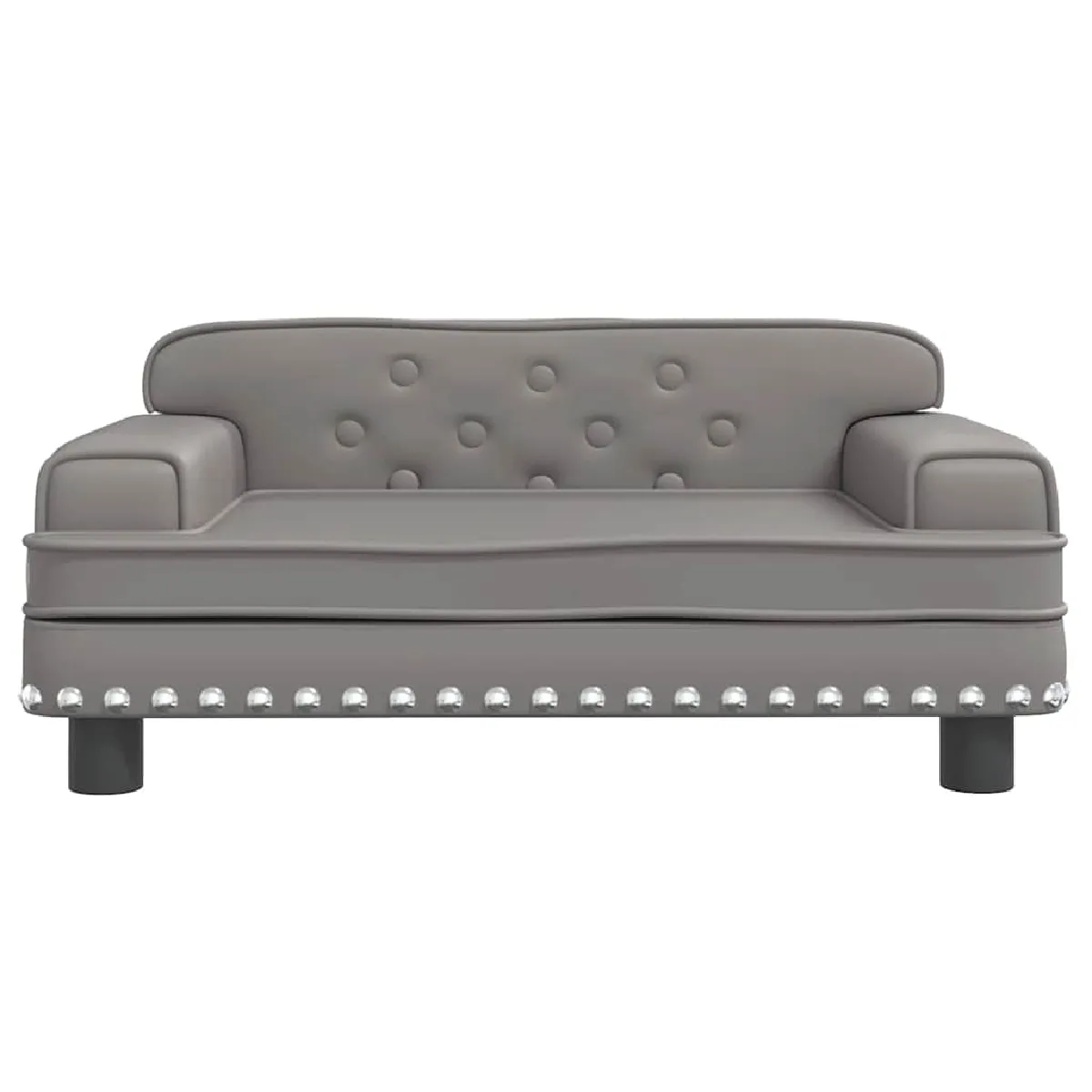 Meilleurs prix pour Lit pour chien panier canapé confortable 70 x 45 x 30 cm similicuir gris 02_0042824