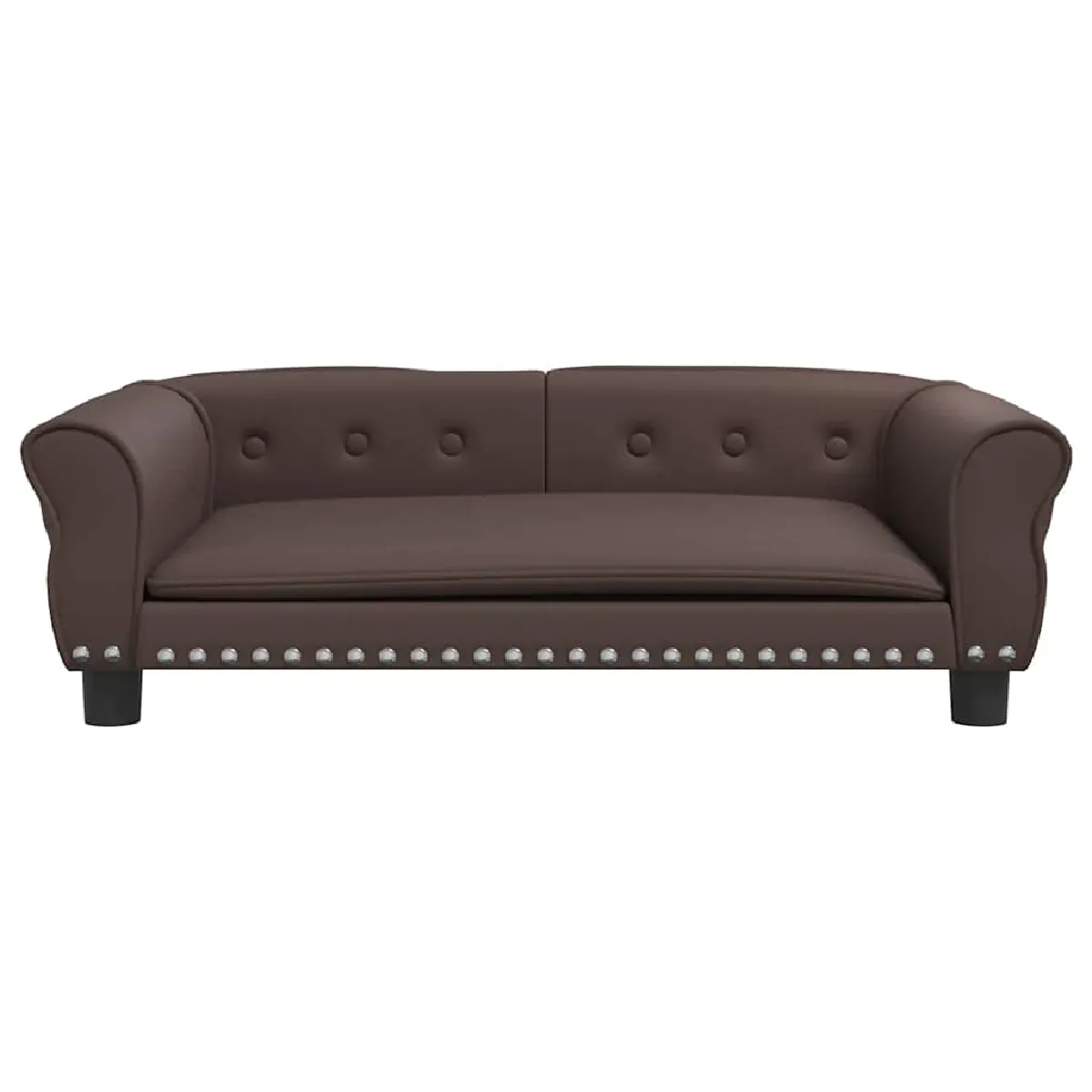 Meilleurs prix pour Lit pour chien panier canapé confortable 95 x 55 x 30 cm similicuir marron 02_0043013